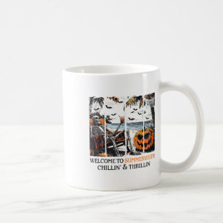 Summerween Skeleton Beach Party Halloween Summer V Kaffeetasse