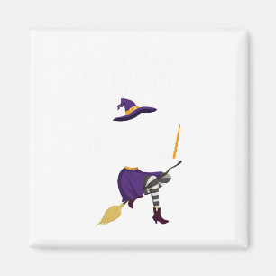 Summerween Skeleton Flamingo Halloween Summer Girl Magnet