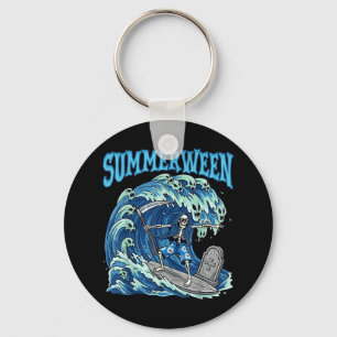 Summerween Skeleton Surf Grim Sensenmann Beach Spo Schlüsselanhänger