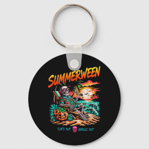 Summerween Sonnen raus, Geister raus, Skelett ents Schlüsselanhänger