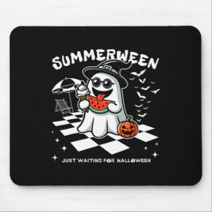 Summerween Spooky Halloween Summer Vibes Pumpkin G Mousepad