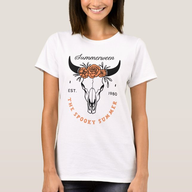 Summerween spooky summer party country aesthetic T-Shirt (Vorderseite)