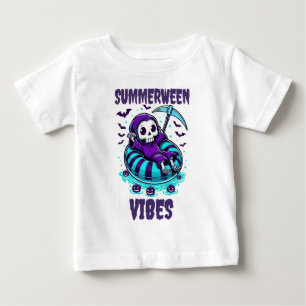 Summerween Stimmung – entspannter Sensenmann Baby T-shirt