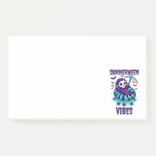 Summerween Stimmung – Reaper Entspannt Post-it Klebezettel (Vorderseite)