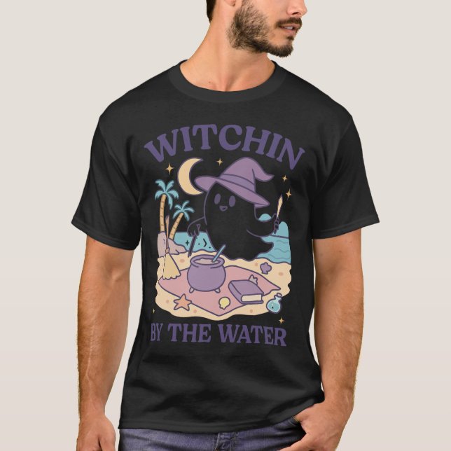 Summerween-Strand-Halloween-Geist  T-Shirt (Vorderseite)