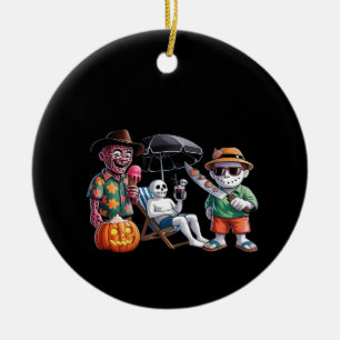 Summerween - Summerween Strand - Summerween Hexe - Keramik Ornament