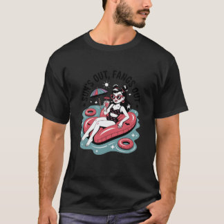 Summerween Sun vertreibt witzige Sommerhalme T-Shirt