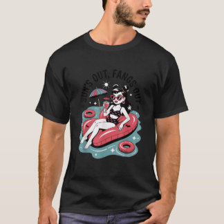 Summerween Sun vertreibt witzige Sommerhalme T-Shirt