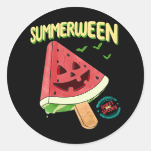 Summerween - Sweet and Spooky Runder Aufkleber
