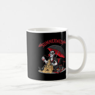 Summerween Vampire Beach Dracula Sandcastle Gotik Kaffeetasse