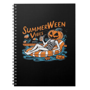 Summerween Vibes für Spooky Summer, Halloween-Gesc Notizblock