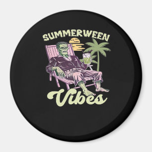 Summerween Vibes Halloween Classic Magnet