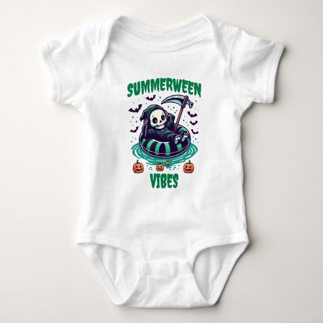 Summerween Vibes – Reaper Relaxed Baby Strampler (Vorderseite)