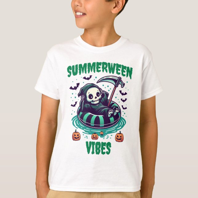 Summerween Vibes – Reaper Relaxed T-Shirt (Vorderseite)