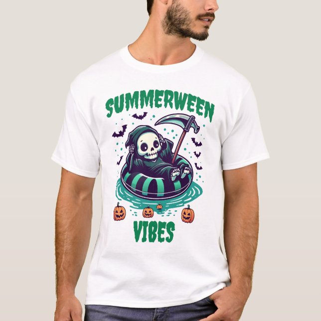Summerween Vibes – Reaper Relaxed T-Shirt (Vorderseite)