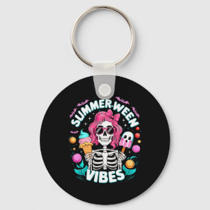 Summerween Vibes Skeleton Spooky Vacation Hallowee Schlüsselanhänger