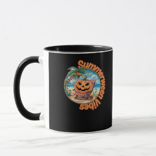 Summerween Vibes Spooky Summer Pumpkin Classic Vir Tasse