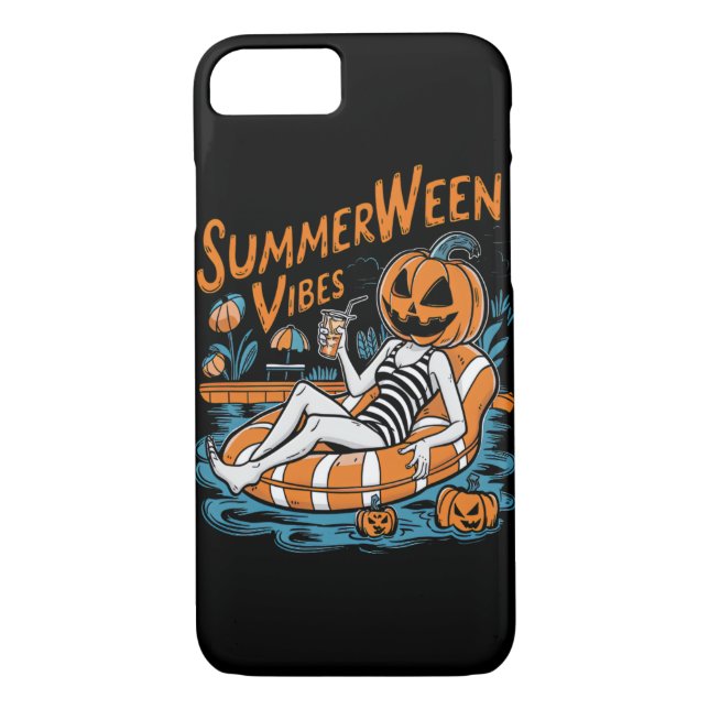 Summerween Vibes Spooky Summer Pumpkin Niedlich Case-Mate iPhone Hülle (Rückseite)