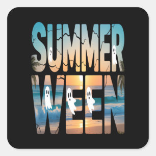 Summerween Viral Quadratischer Aufkleber