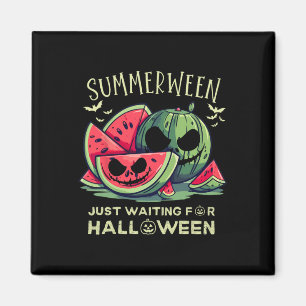 Summerween Wassermelonen-Geist Halloween Ts Sommer Magnet