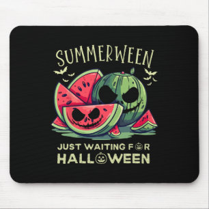 Summerween Wassermelonen-Geist Halloween Ts Sommer Mousepad