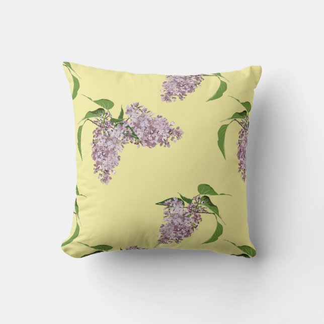 Summery Lilacs Pillow Kissen (Vorderseite)