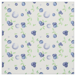 Summery Watercolor Blueberry Stoff