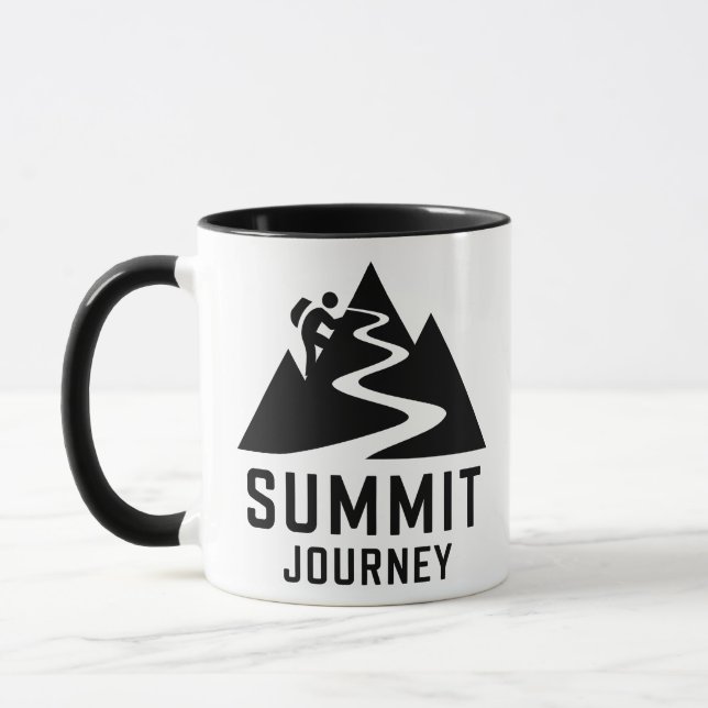 Summit Journey Bergsteiger Design Tasse (Links)