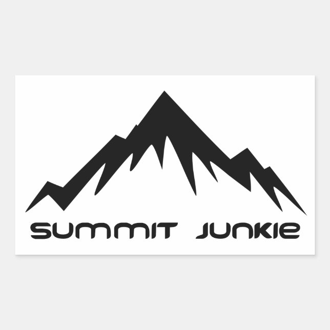 Summit Junkie Rechteckiger Aufkleber (Vorderseite)