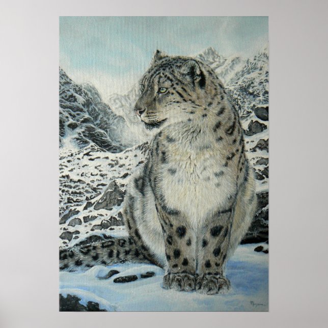 Summit King Snow Leopard Plakatgröße bis groß Poster (Vorne)