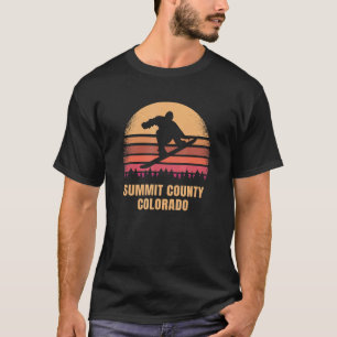 Summit Landkreis Colorado Snowboarding Vintag Co 8 T-Shirt