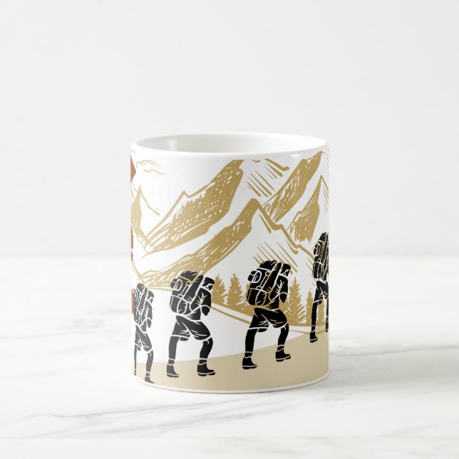Summit Sipper Adventure Awaits with Our Hiking Mug Kaffeetasse (Mittel)