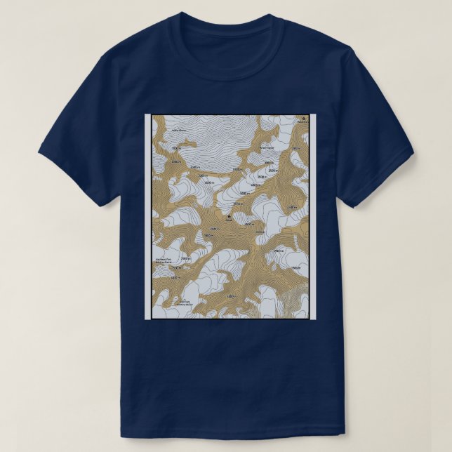 Summit Splendor McKinley Elevation Map T-Shirt (Design vorne)