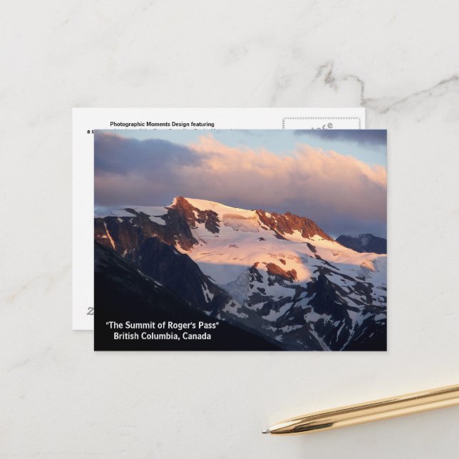 Summit Sunset Postcard Postkarte (Vorderseite/Rückseite Beispiel)