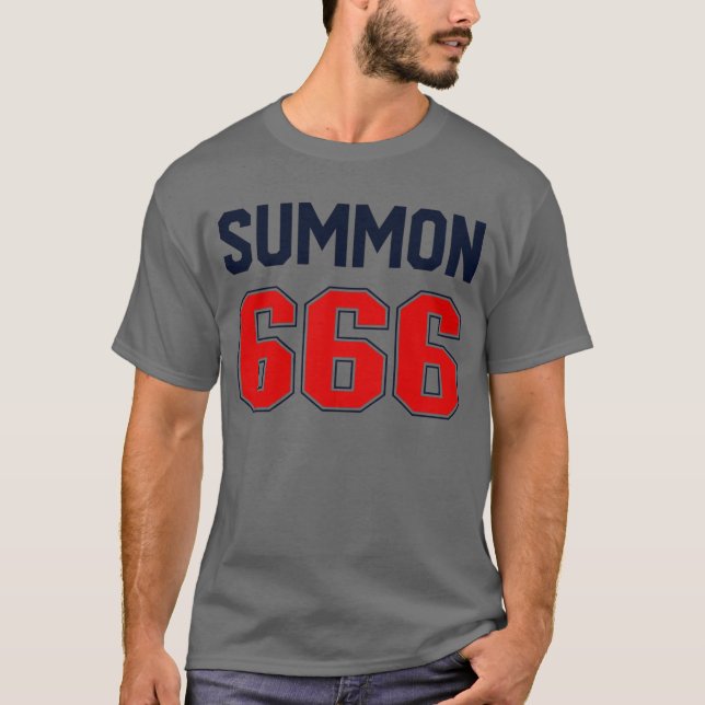 Summon 666 Jersey Satanist Devil Worshipper 666 T-Shirt (Vorderseite)