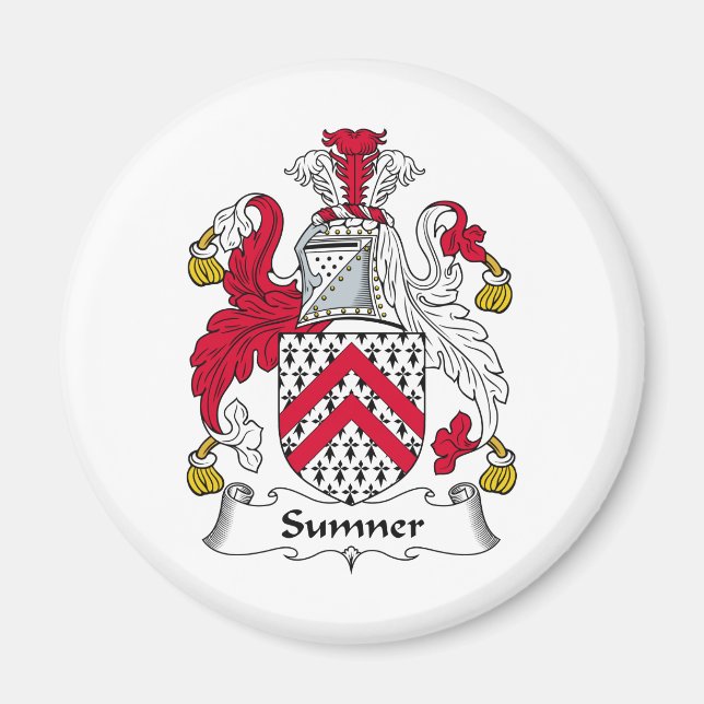Sumner Familienwappen Magnet (Vorne)