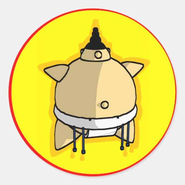 SUMO-Aufkleber Runder Aufkleber (Vorderseite)