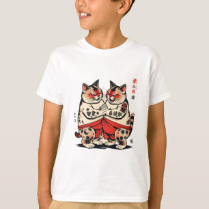 Sumo Katzen Wrestling lustiger T - Shirt