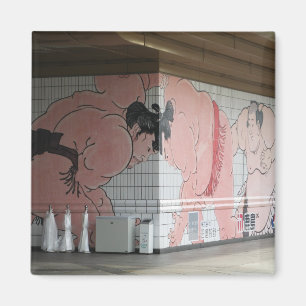 Sumo Mural Kunst Magnet