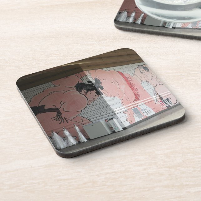 Sumo Mural Kunst Untersetzer (Linke Seite)