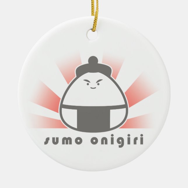Sumo Onigiri Keramikornament (Vorne)