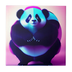 Sumo Panda The Bamboo Gnasher, Keramik Tile Fliese