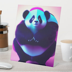 Sumo Panda The Bamboo Gnasher, Pedestal Sign Sockelschild