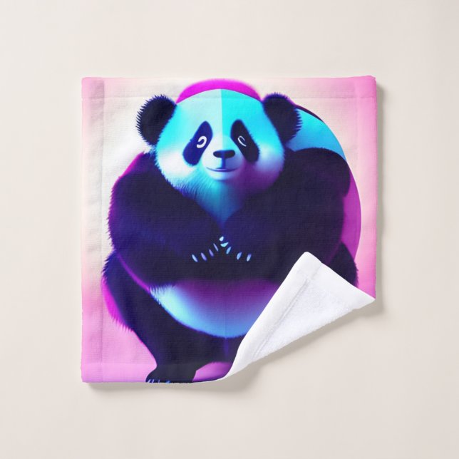 Sumo Panda The Bamboo Gnasher, waschen Tuch (Waschlappen)