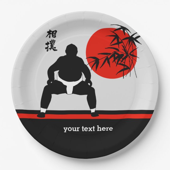 Sumo Pappteller (Vorderseite)