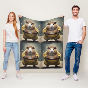 "Sumo-Quiekdown: Der mächtige Meerschweinchen-Ring Fleecedecke