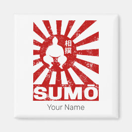 Sumo Retro Wrestler Vintages japanisches Design Magnet