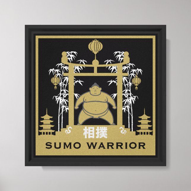 Sumo-Ringer Leinwanddruck (Vorderseite)