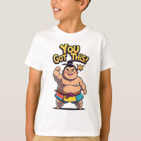 Sumo-Ringer mit der Motivation "Du Got das!"