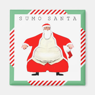 Sumo-Ringer-Weihnachten Magnet